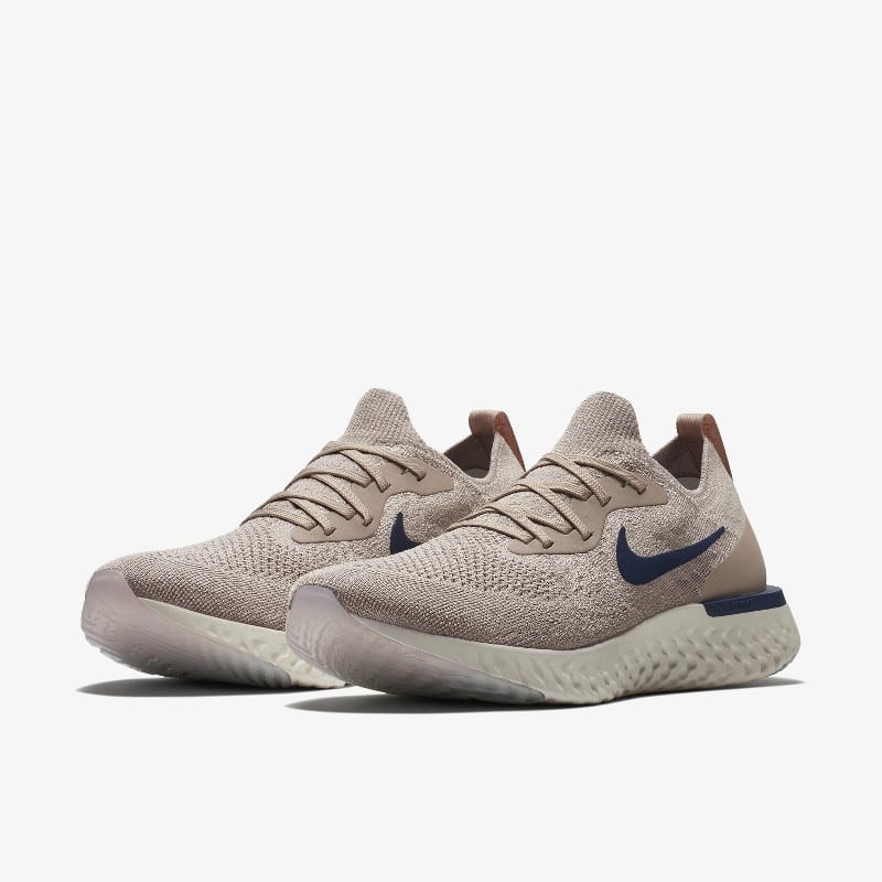 Nike epic best sale react flyknit beige